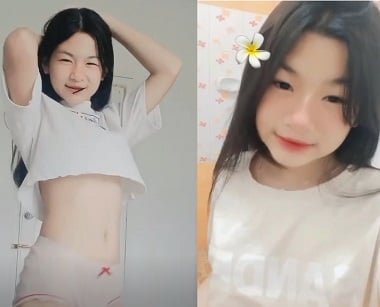 Bé còn hồn nhiên nhưng đã biết ăn mặc khoe vòng ba