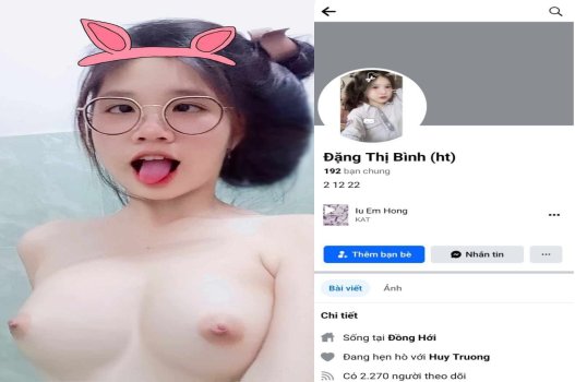 Nữ sinh Đặng Thị Bình đẹp, vú to, mông cong
