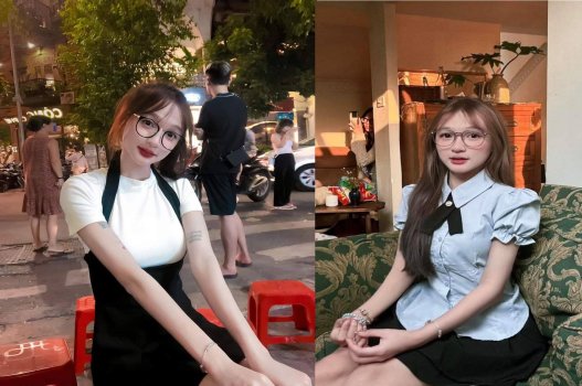Bộ mặt xinh đẹp đằm thắm mặc kín đáo và còn thêm cái style của cô gái ngây thơ